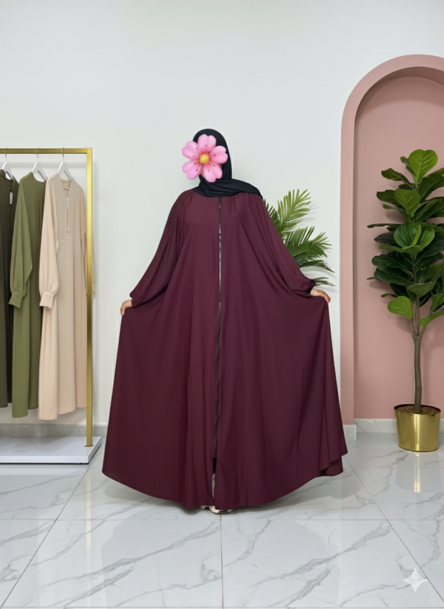 Abaya à motif cloche