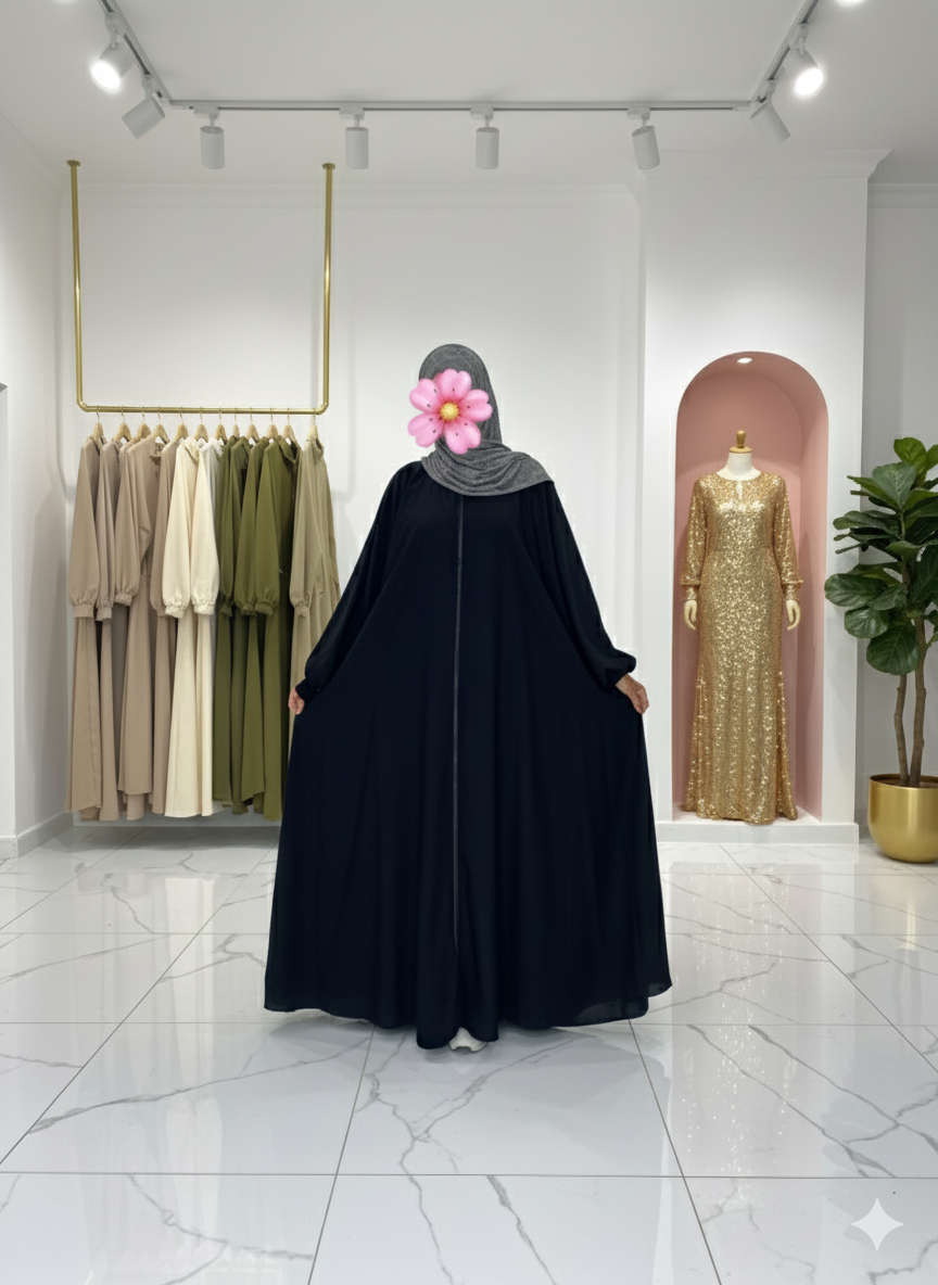 Abaya à motif cloche