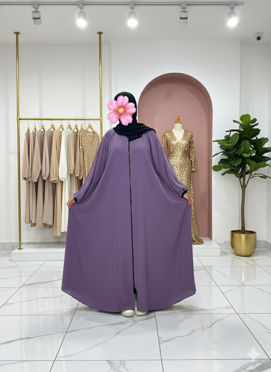 Abaya à motif cloche