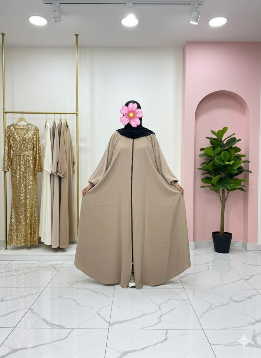 Abaya à motif cloche