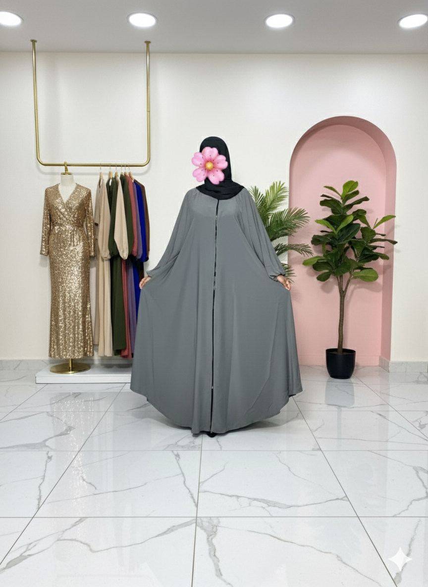 Abaya à motif cloche